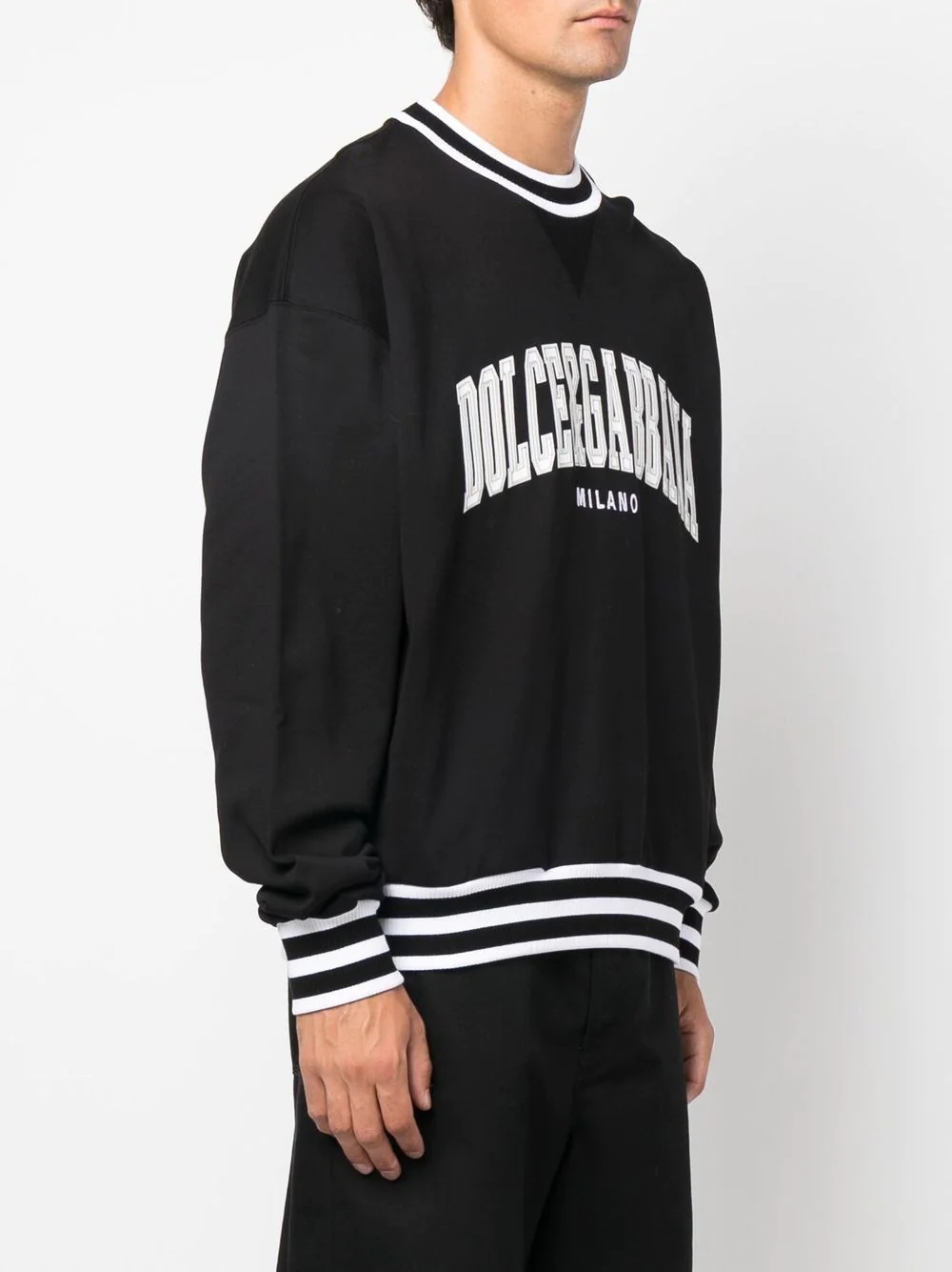 logo-appliqué varsity sweatshirt - 3