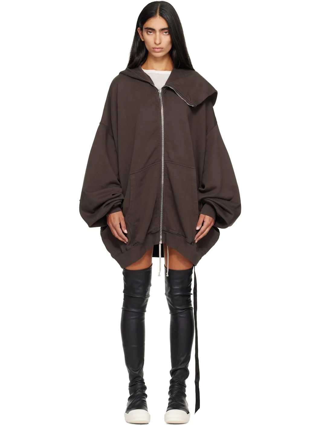 Gray Tower Mountain Hun Hoodie - 1