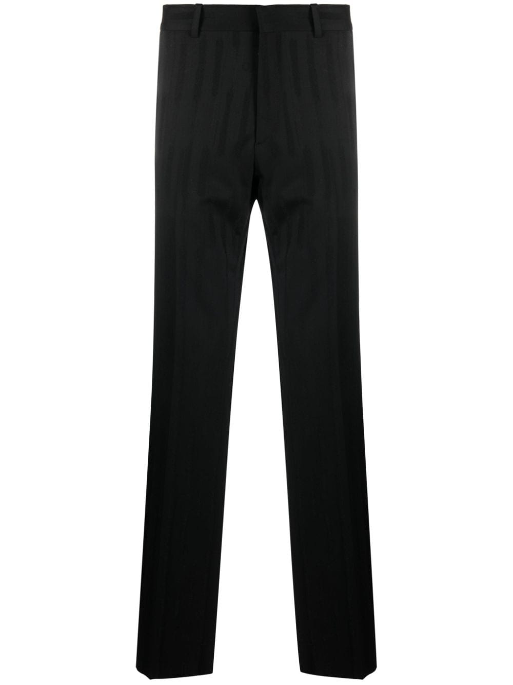 Shibori jacquard straight-leg trousers - 1