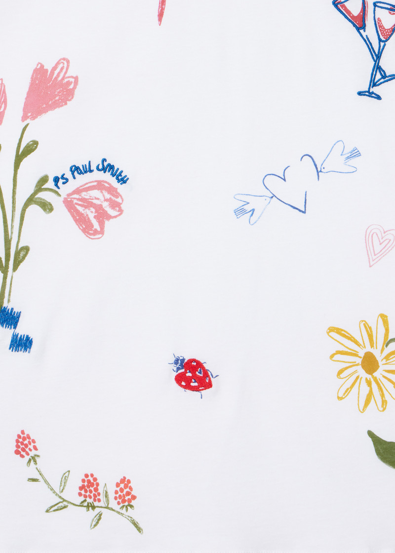Paul Smith Women's 'Daisy Chain Doodles' T-Shirt outlook