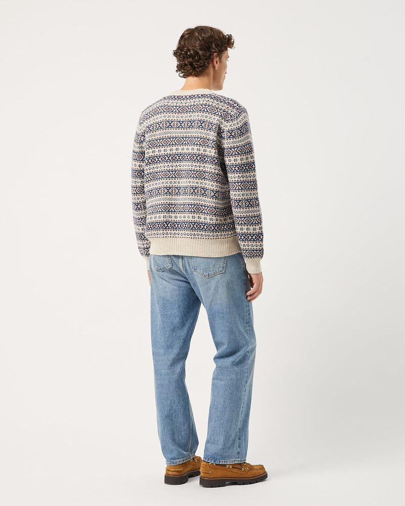 FAIR ISLE CREWNECK - NATURAL 3