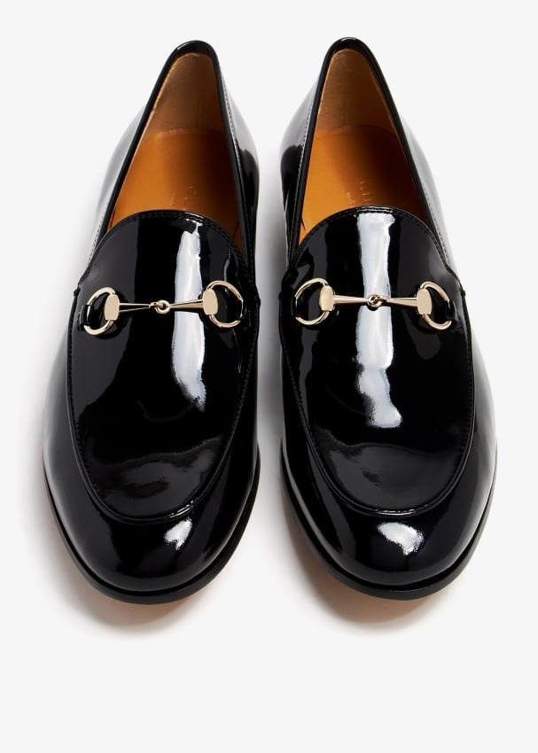 Gucci Jordaan Horsebit Patent Leather Loafers - 2