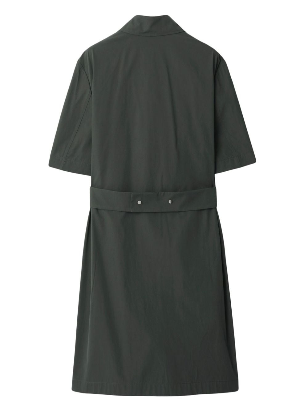 straight-point collar cotton-blend dress - 6