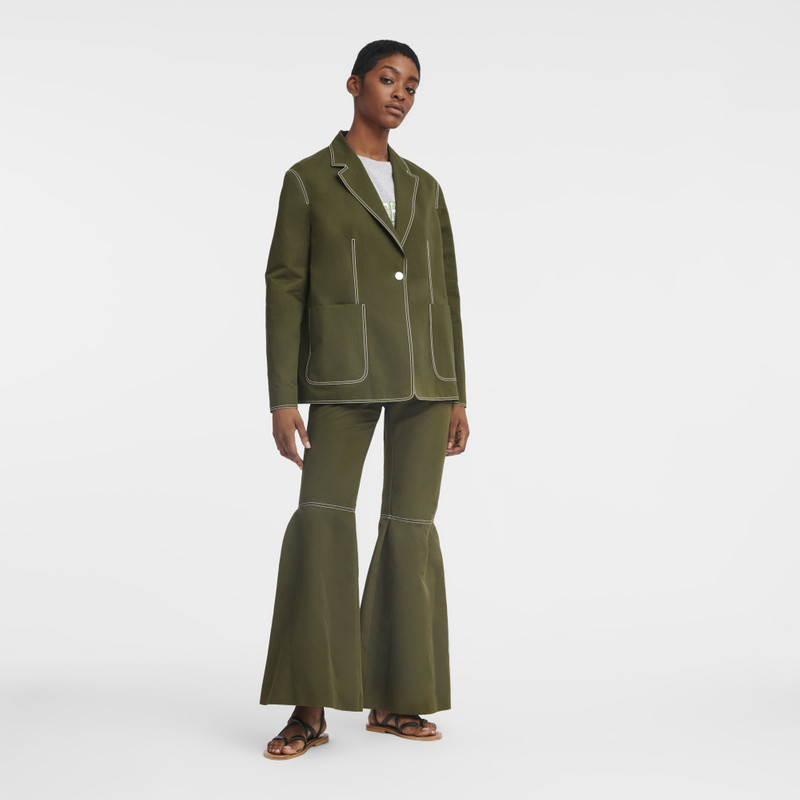 Longchamp Jacket Khaki - Gabardine outlook
