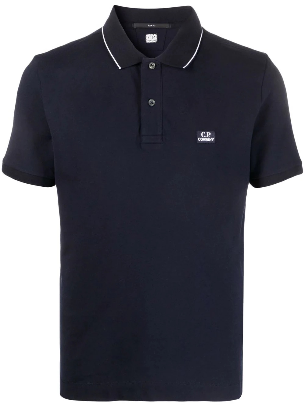 embroidered-logo polo shirt - 1