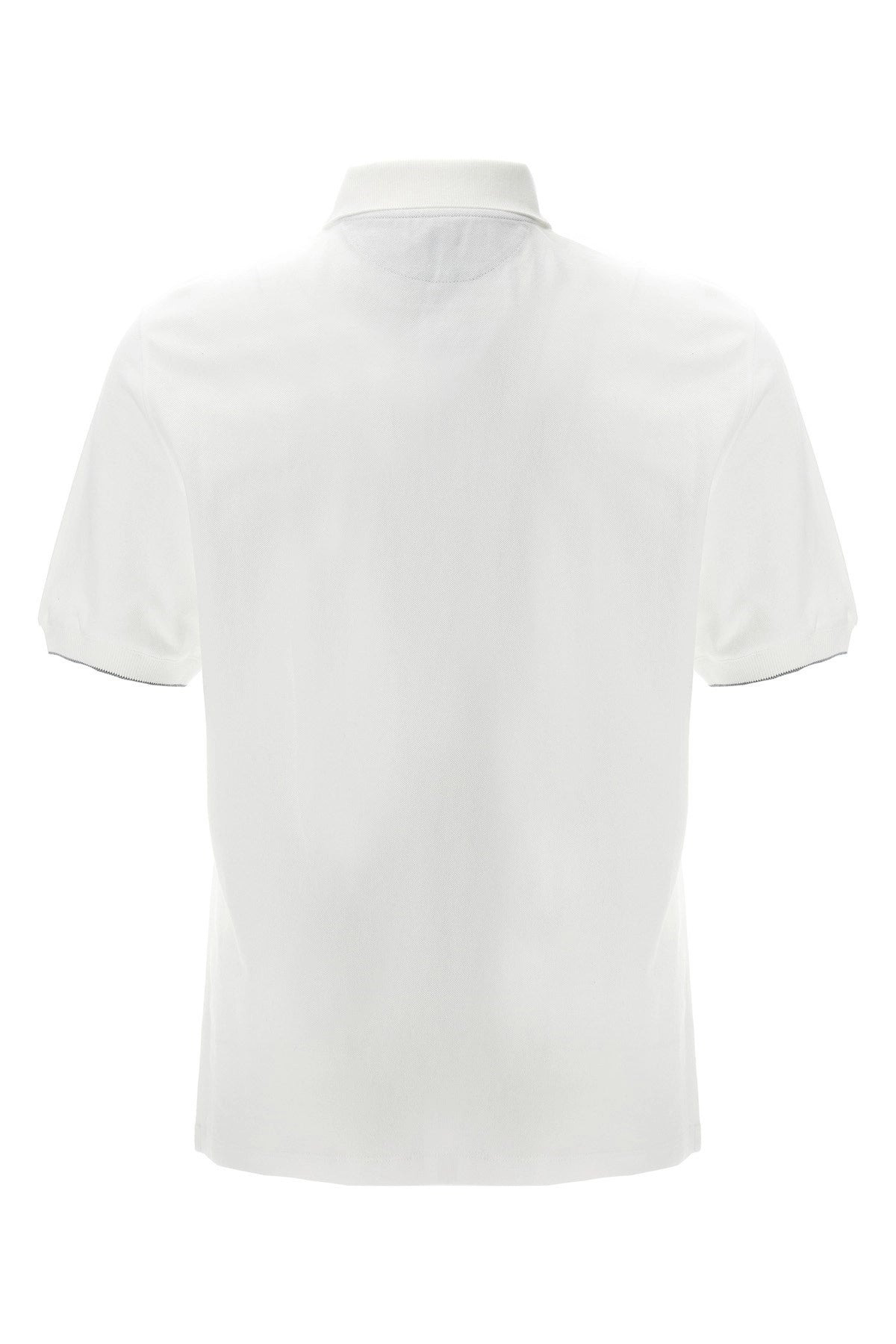 Brunello Cucinelli Men Logo Piqué Polo Shirt - 3
