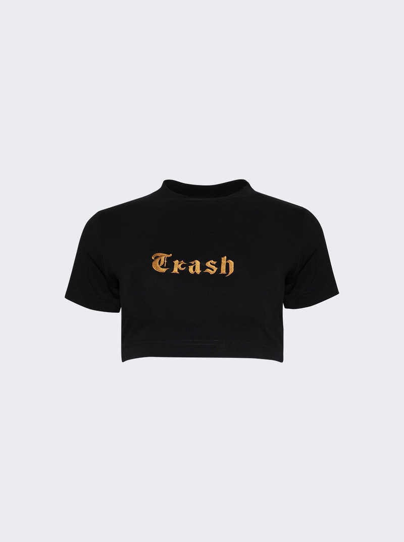 Cropped 티셔츠 검정 1