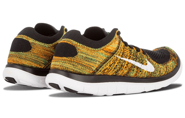 Nike Free 4.0 Flyknit 'Black Green Orange' 631053-006 - 3