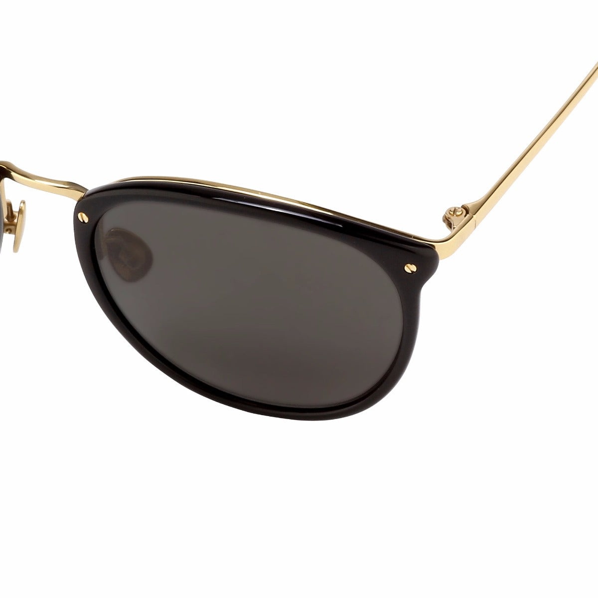 THE CALTHORPE | OVAL SUNGLASSES IN BLACK FRAME (C13) - 5