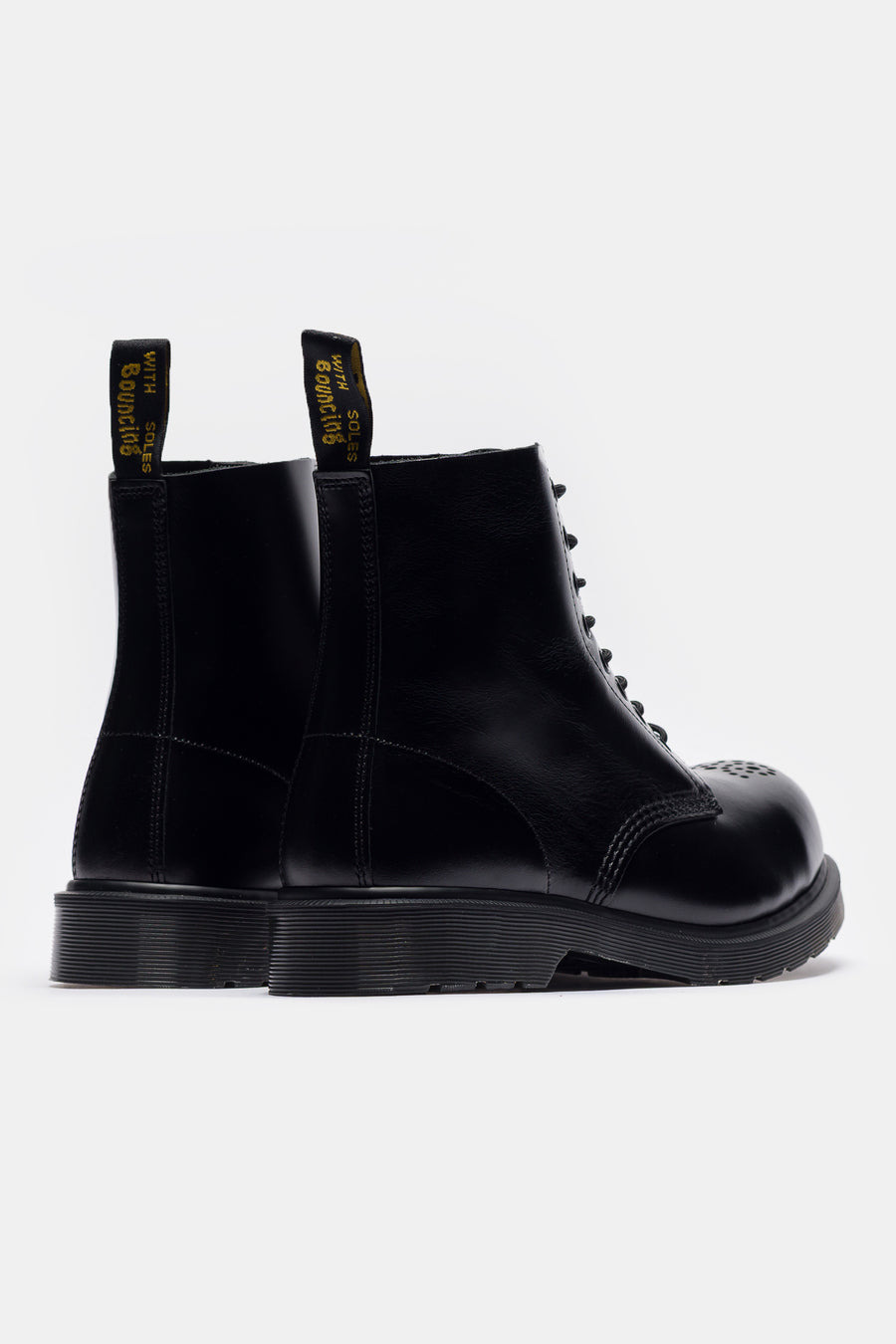 1460 Analine Leather Steel Toe Boot in Black - 5