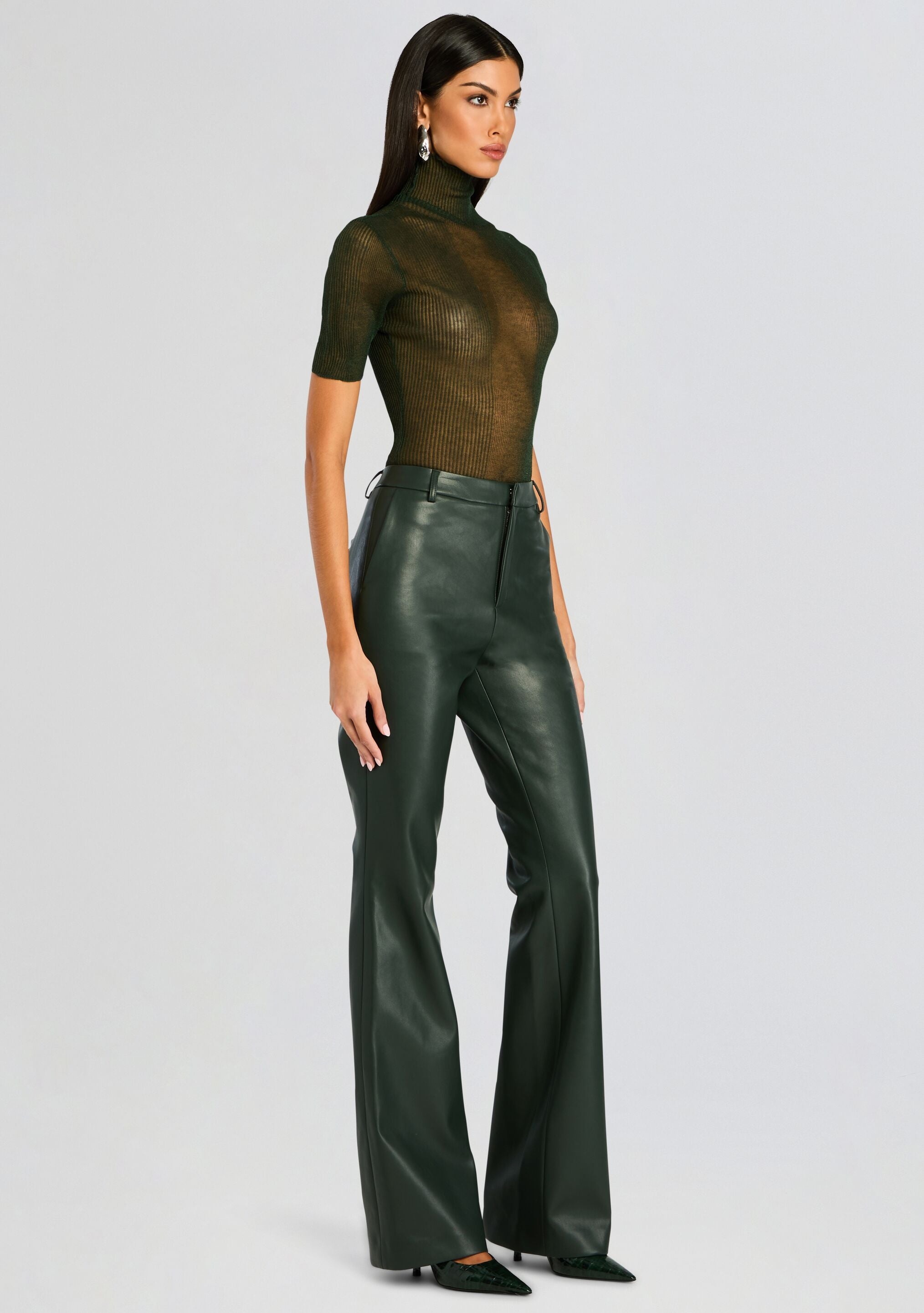 RONJA VEGAN LEATHER TROUSER - 3