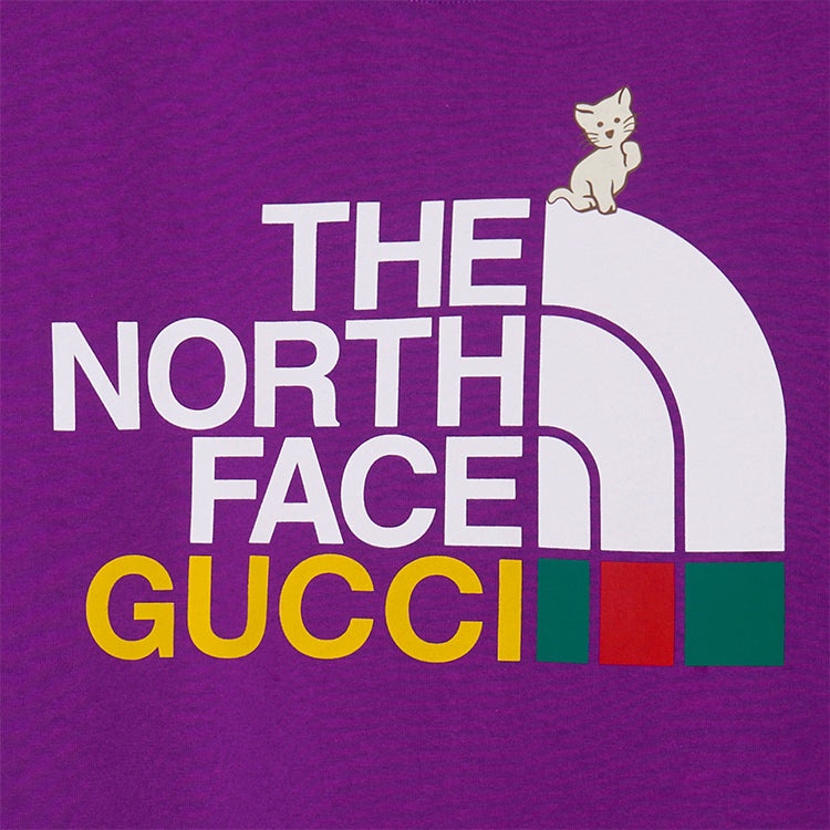 Gucci x THE NORTH FACE Logo Tee 'Purple' 616036-XJDRD-5137 - 5