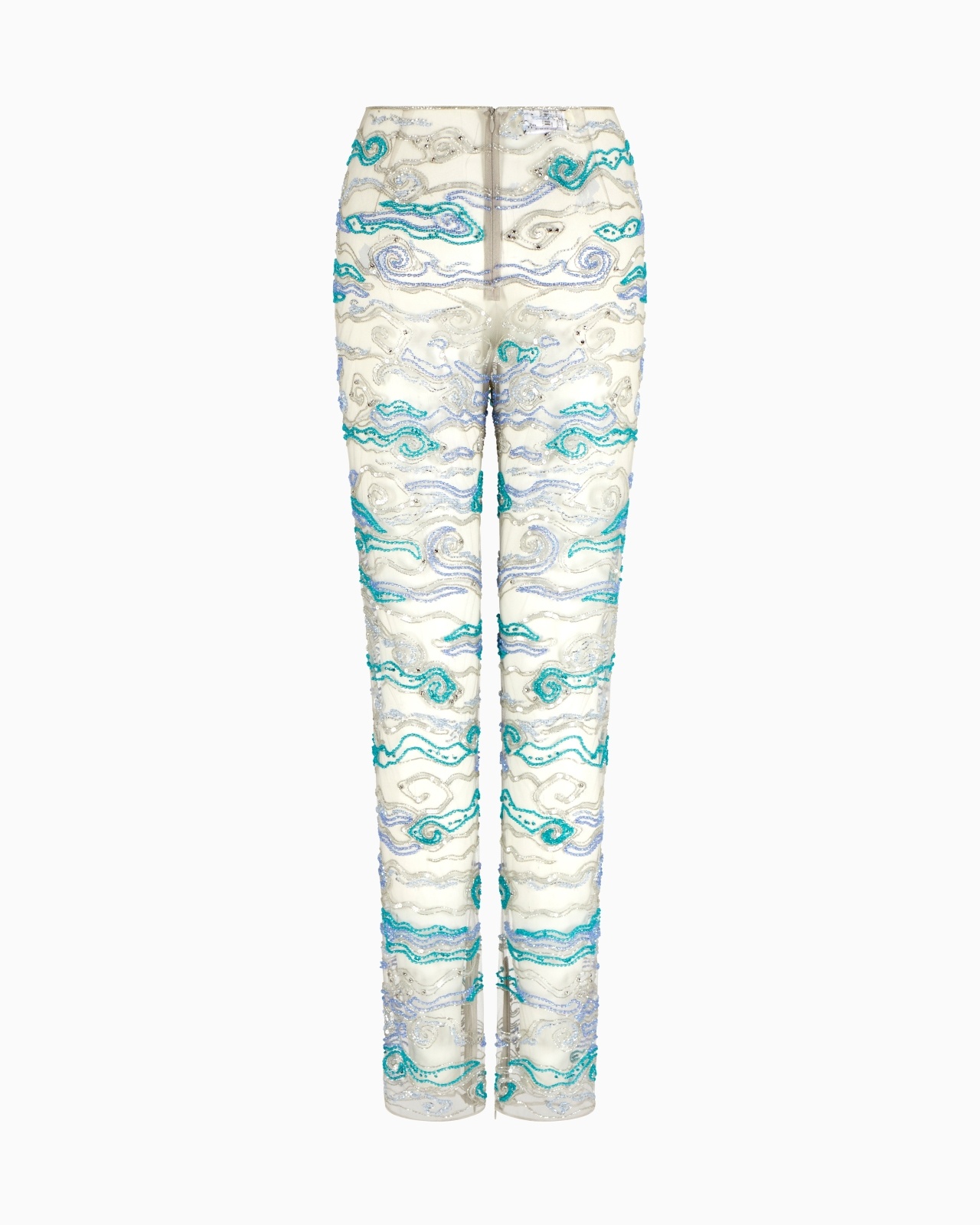 TULLE TROUSERS WITH EMBROIDERY - 1