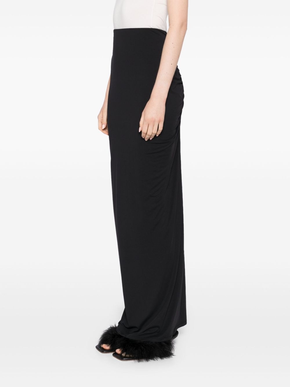 ruched jersey skirt - 3