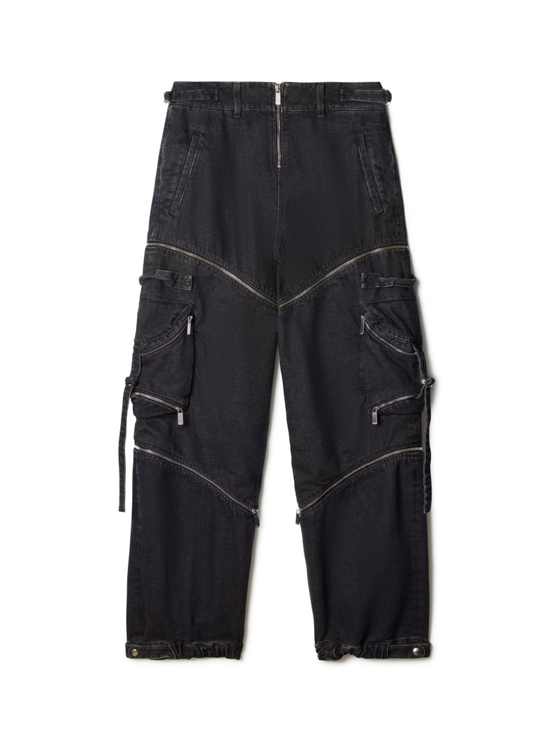 Zip Denim Cargo Pant - 1