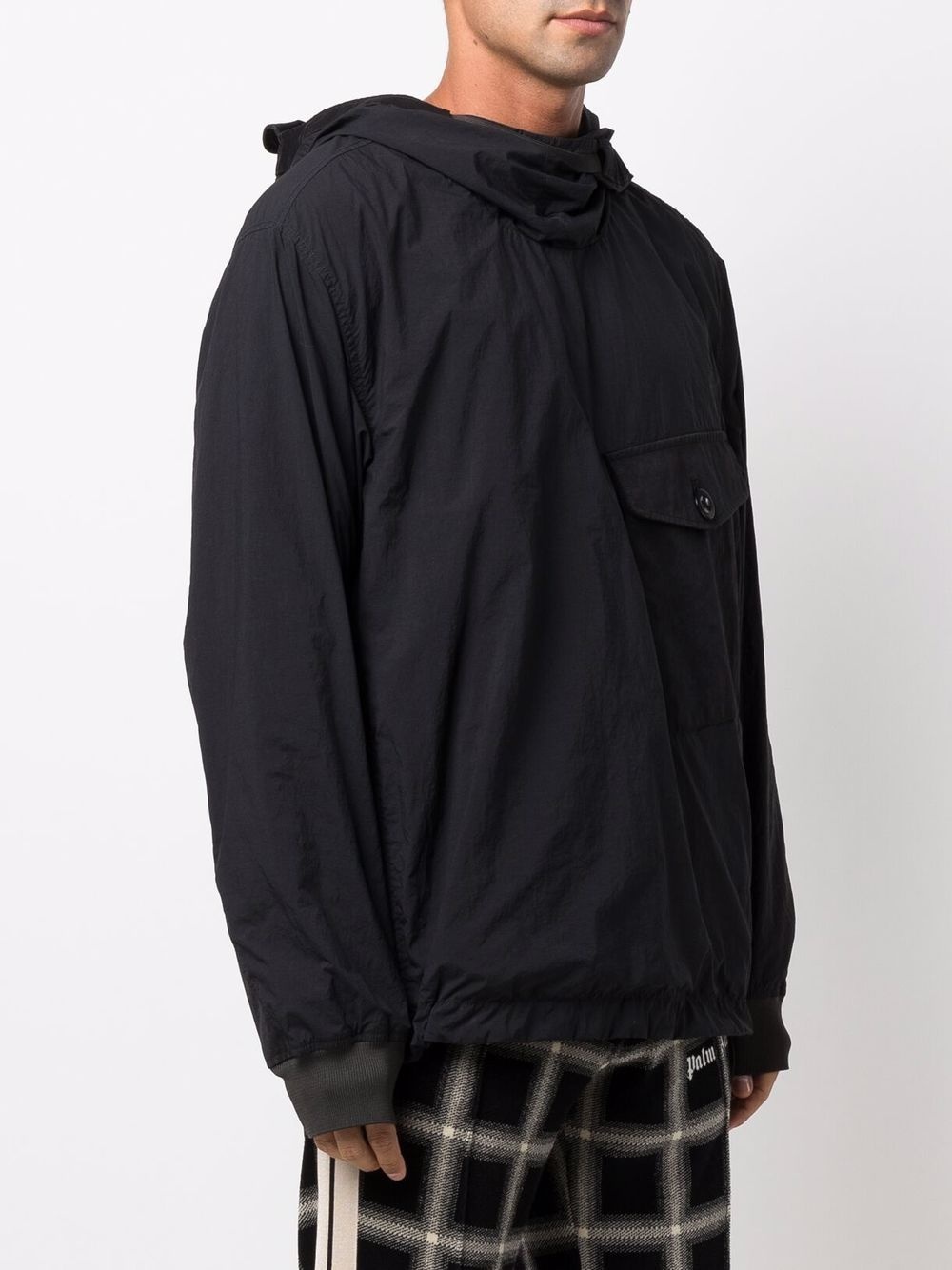 flap-pocket hooded jacket - 3