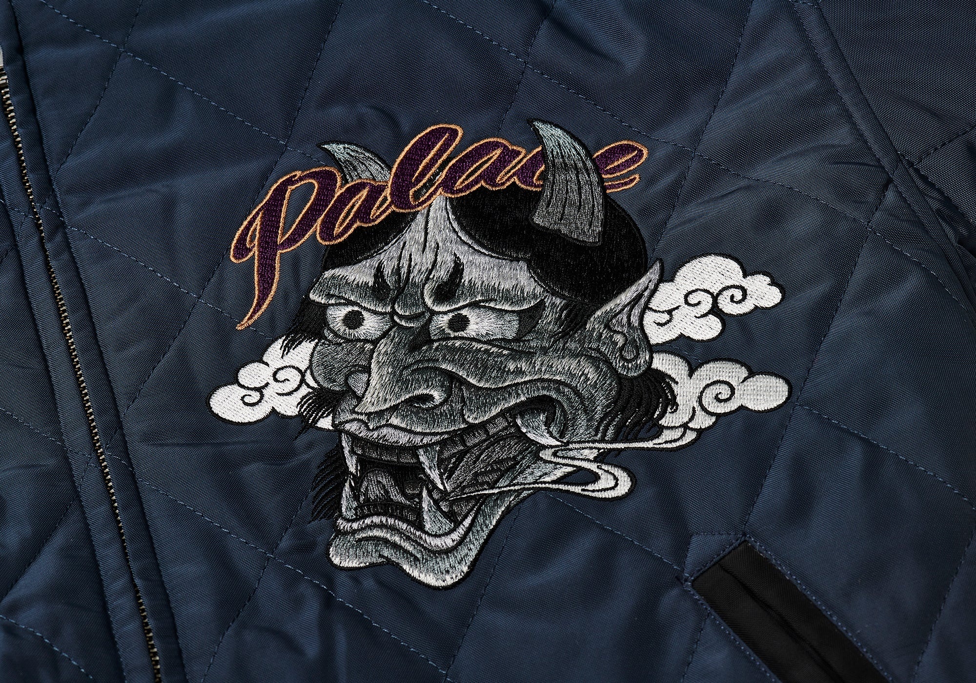 PALACE FESTIVAL BOMBER JACKET BLACK | REVERSIBLE