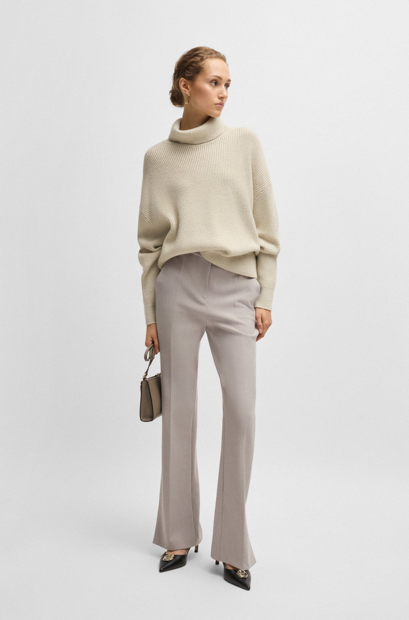 BOSS RIBBED ROLLNECK SWEATER IN WOOL outlook