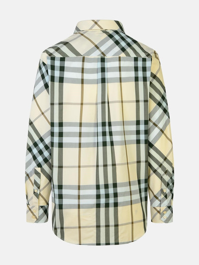 Burberry 'CHECK' IVORY ALABASTER COTTON SHIRT outlook