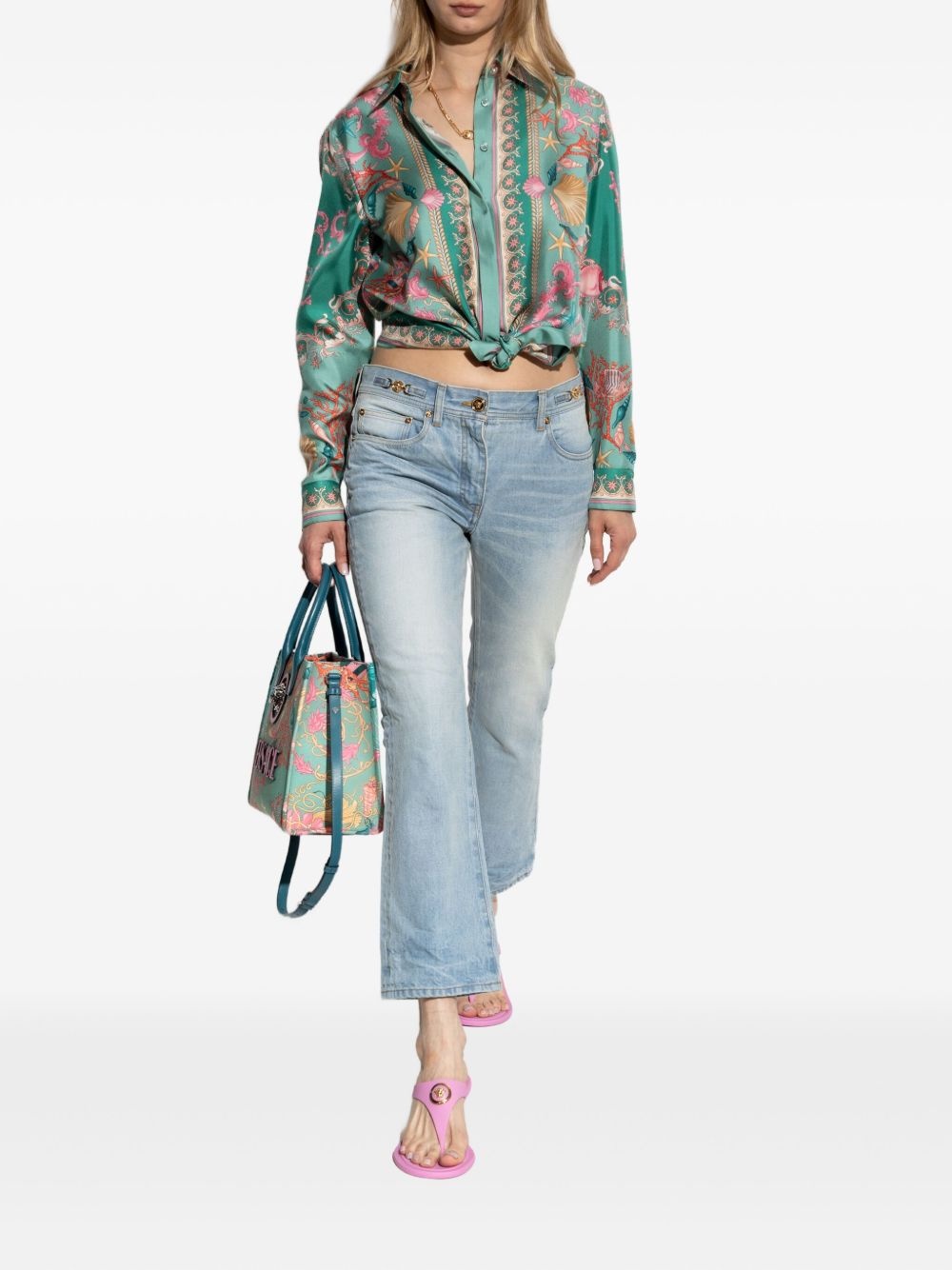 logo-patch jeans - 2
