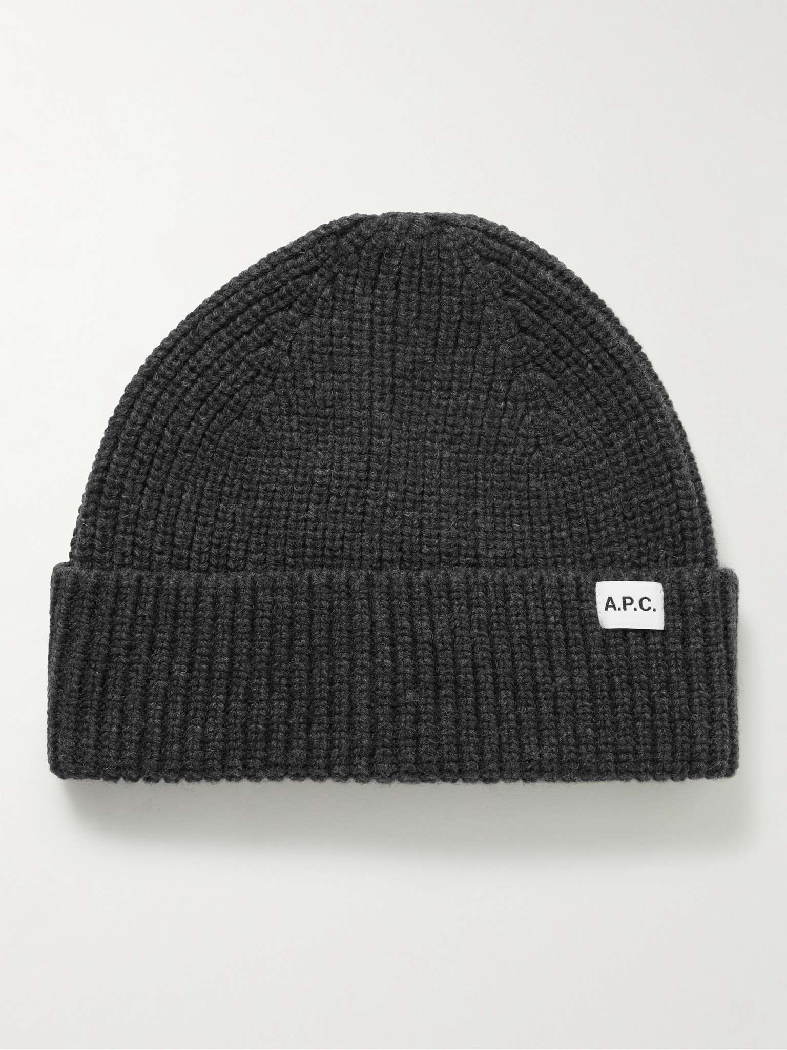 Ribbed Wool and Cashmere-Blend Beanie - 1