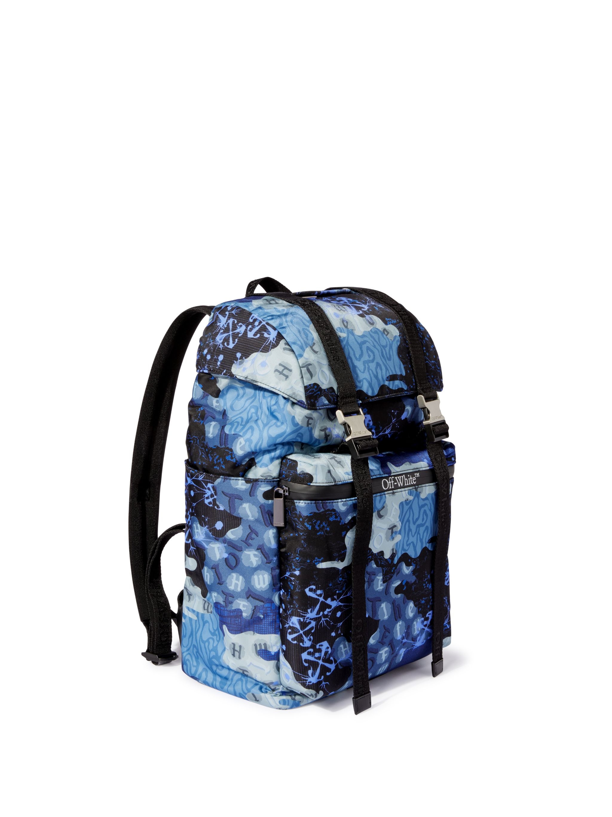 Blue Camo Nylon Backpack - 2