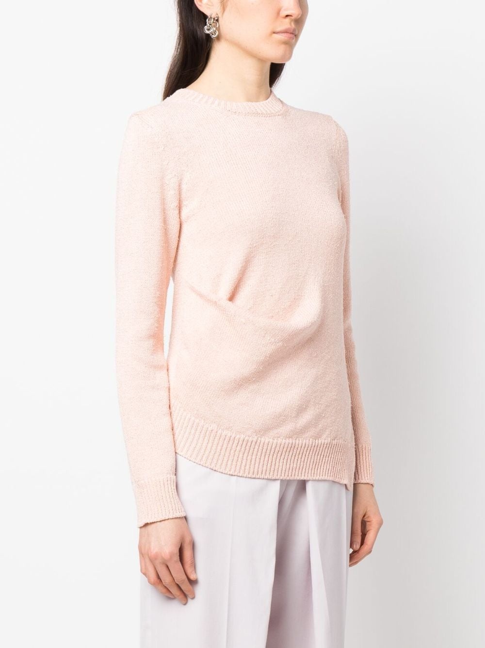 fine-knit long-sleeve jumper - 3