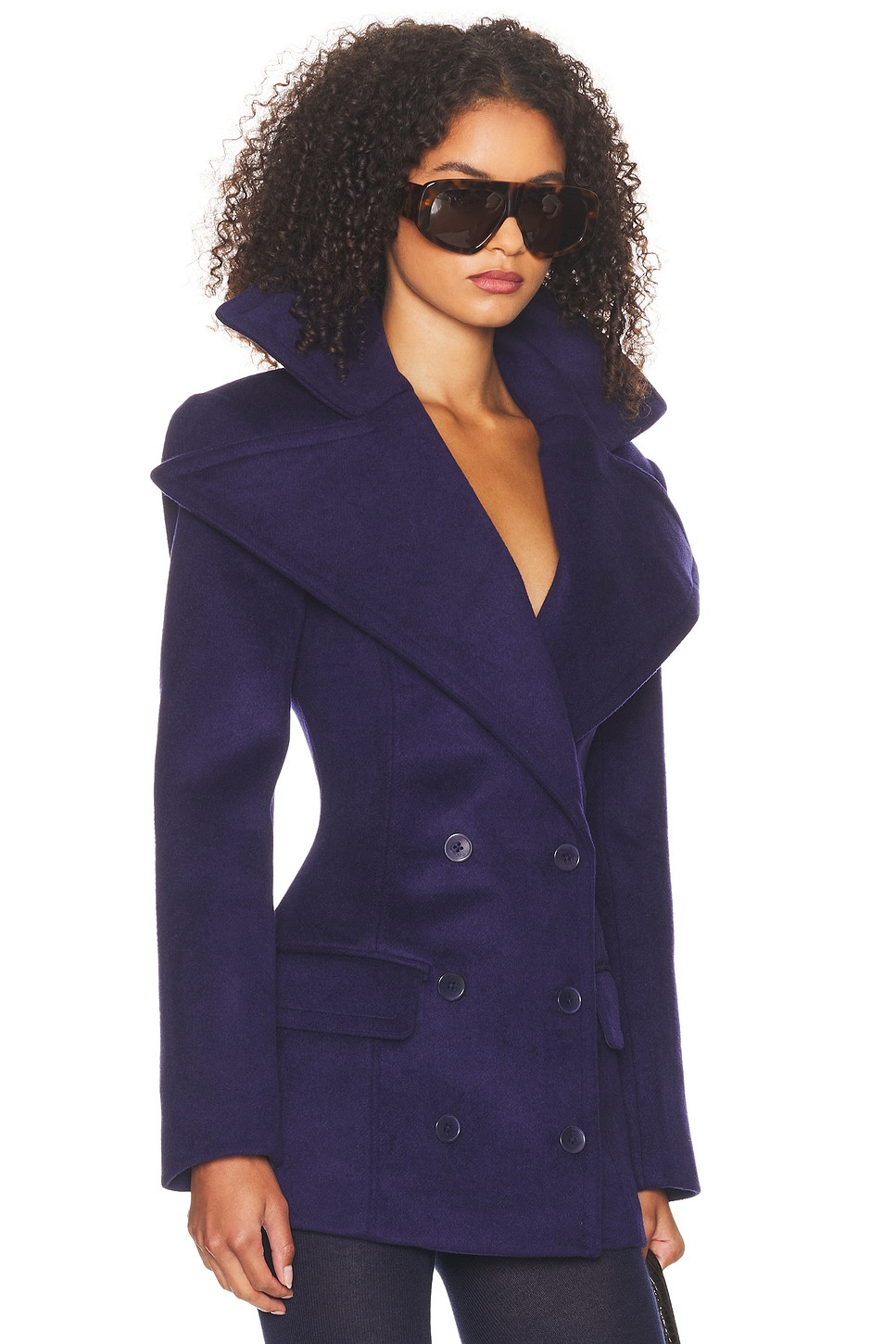 The Dramatic Collar Peacoat - 3