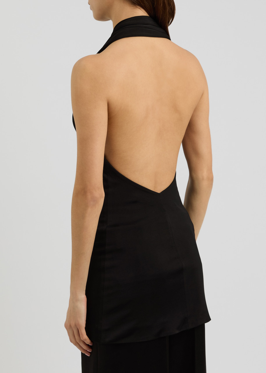 Khaite Loza Open-back Satin-jersey top - 3