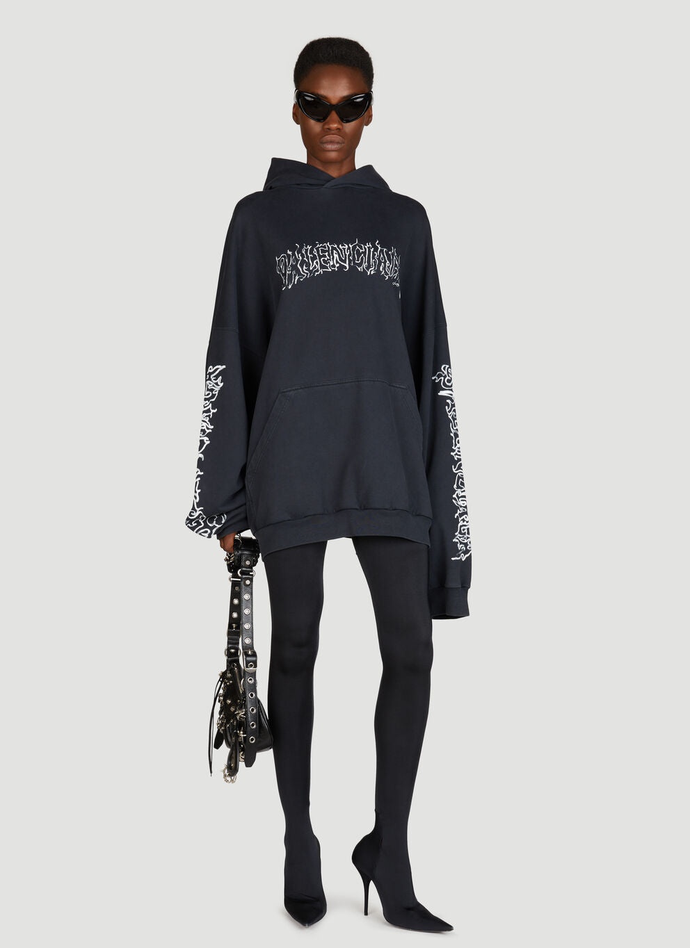 パーカー・フーディ BALENCIAGA darkwave oversized hoodie Balenciaga Darkwave Round Hoodie Oversized | Saks Fifth Avenue
