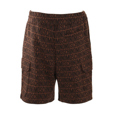 Moschino brown and black cotton shorts outlook