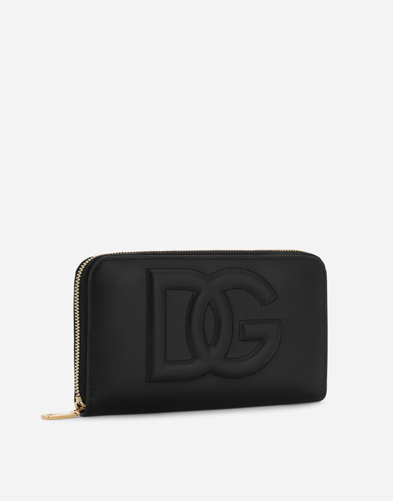 Dolce & Gabbana Calfskin zip-around DG Logo wallet outlook