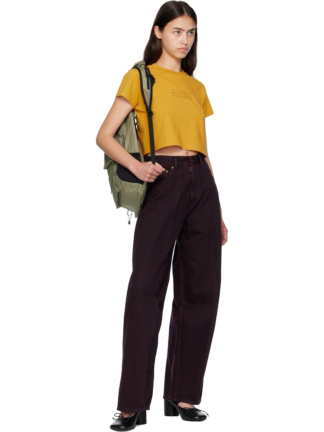 Yellow Cropped T-shirt - 4