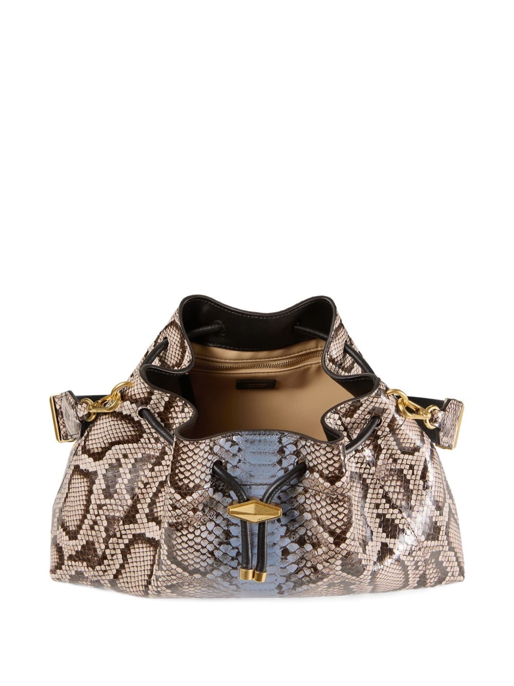 Bon Bon snakeskin drawstring shoulder bag - 5