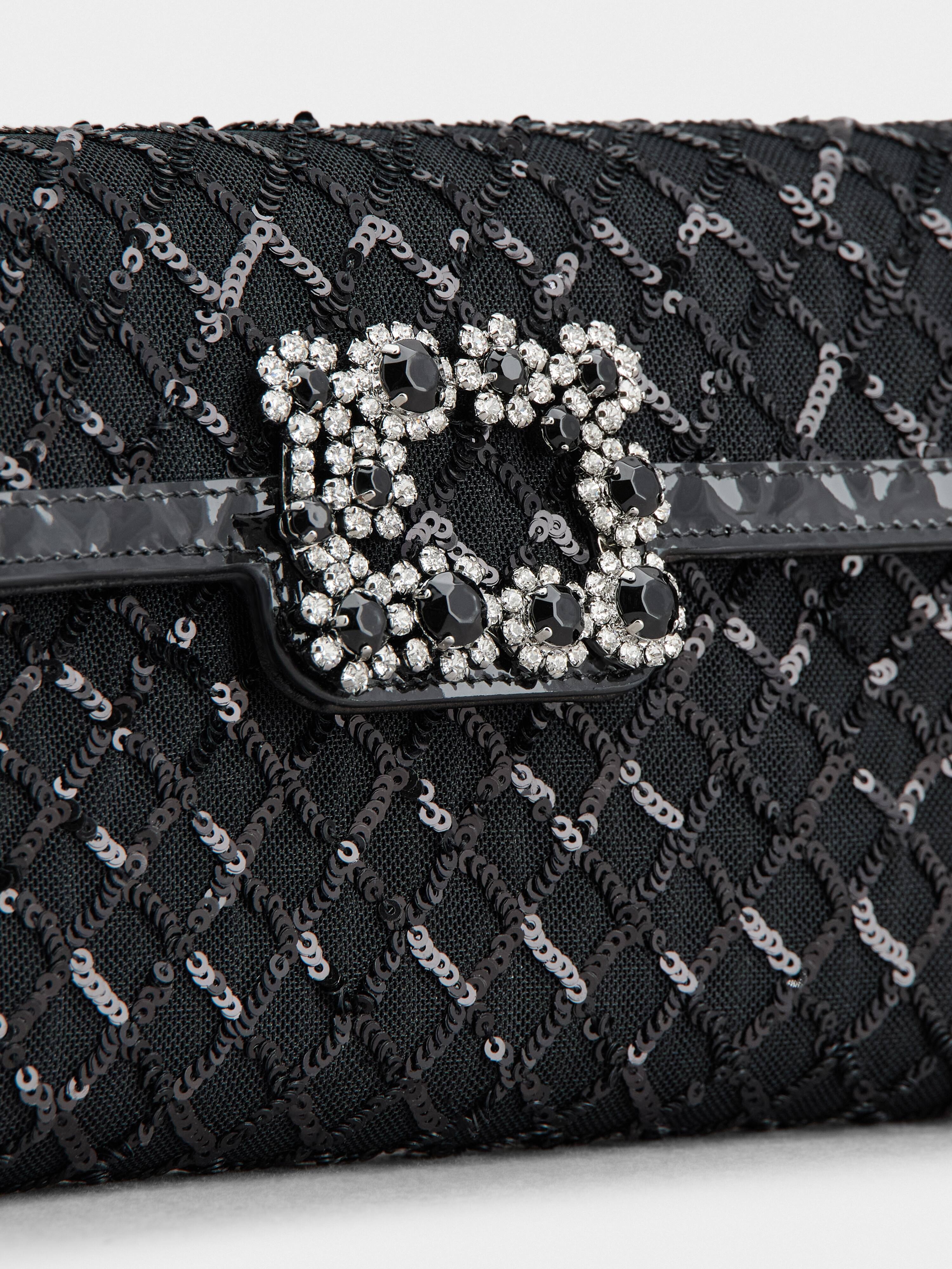 Efflorescence Clutch with sequins - 6