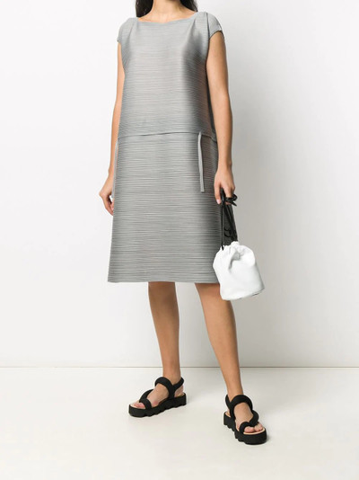 Pleats Please Issey Miyake micro-pleated flared dress outlook