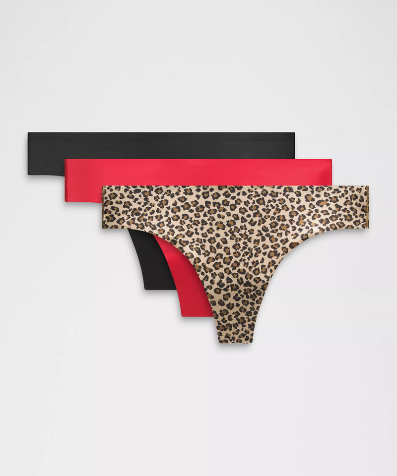 InvisiWear Mid-Rise Thong Underwear *3 Pack 1
