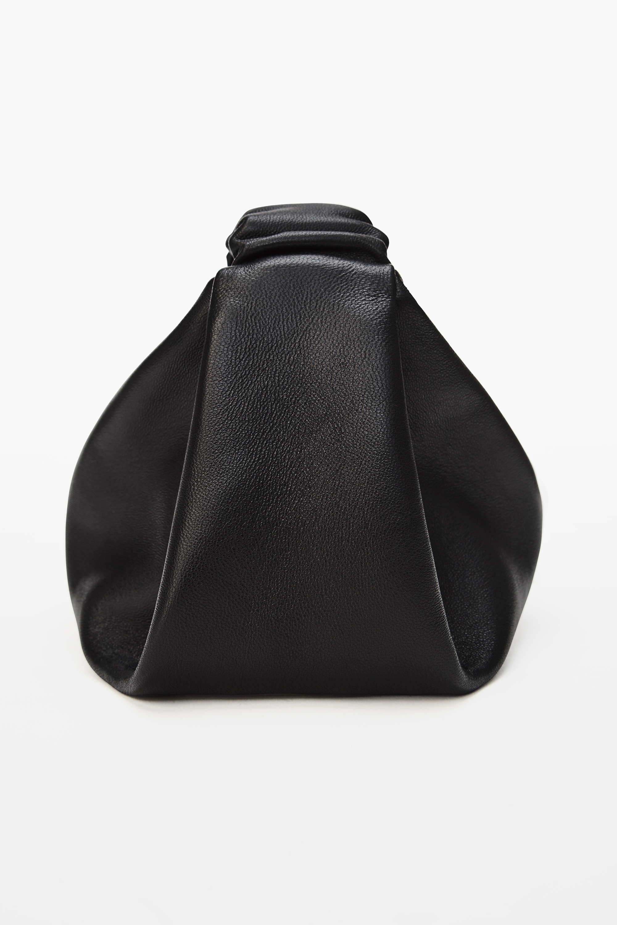 SMALL SCRUNCHIE BAG IN LEATHER - 5