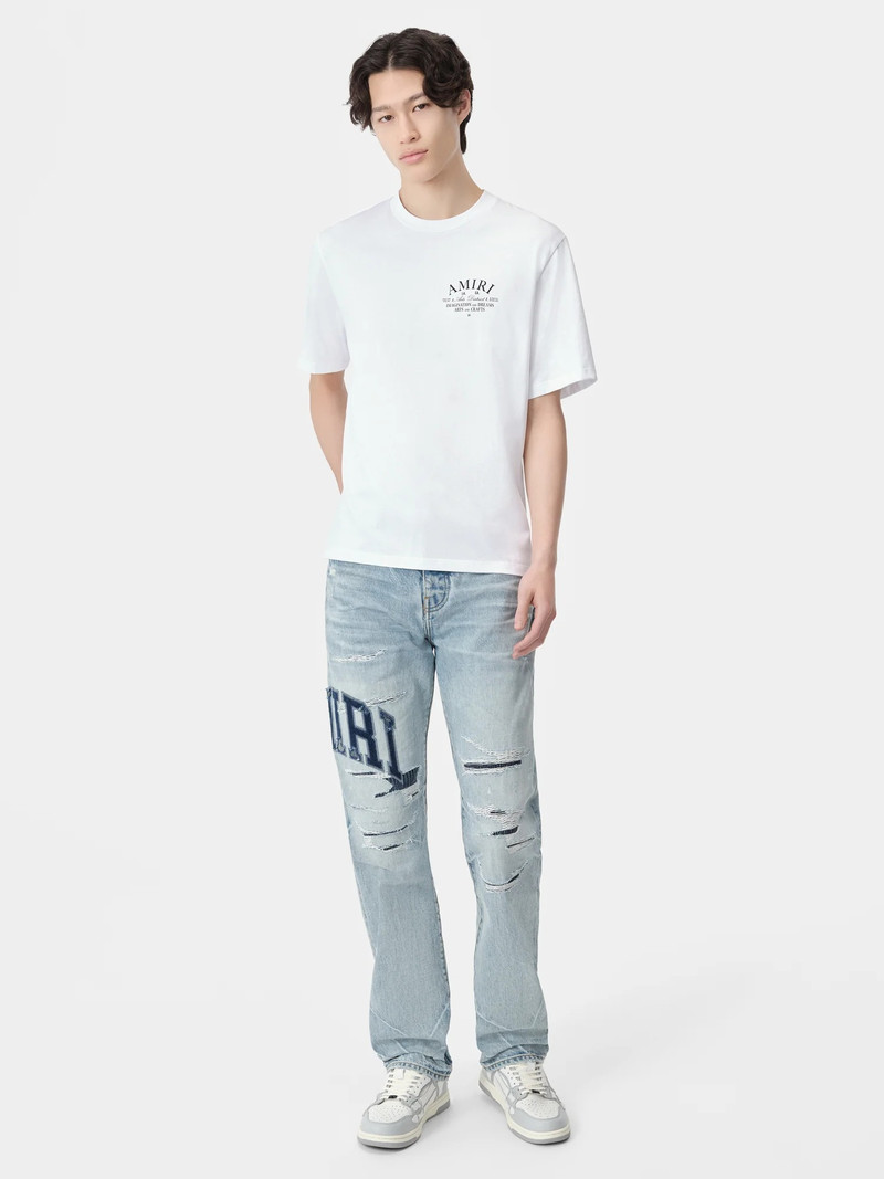 AMIRI VARSITY LOGO REPAIR STRAIGHT outlook