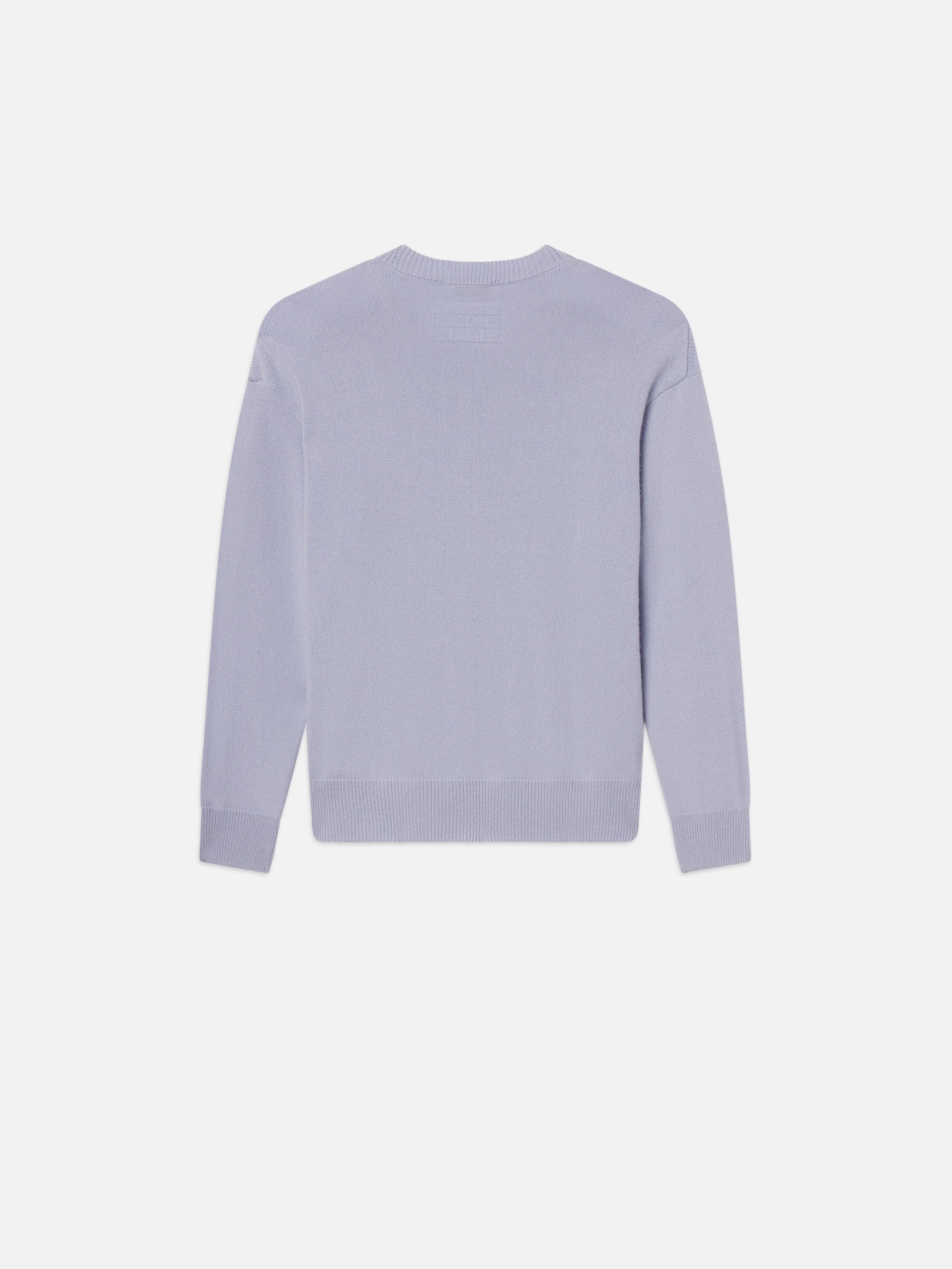Light Weight Cashmere Crewneck in Baby Blue - 5