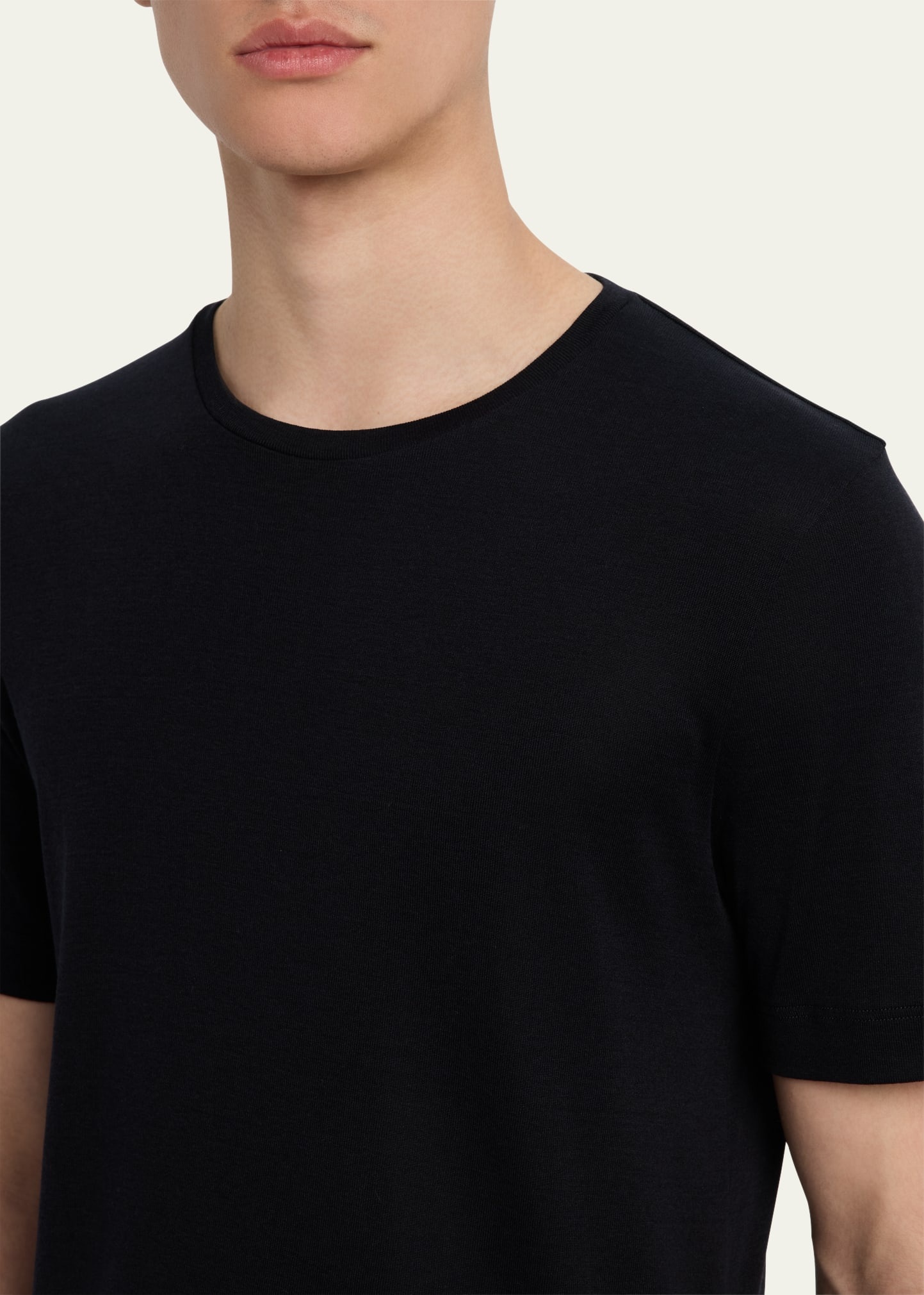 Men's Mazzorbo Silk and Cotton Crewneck T-Shirt - 5