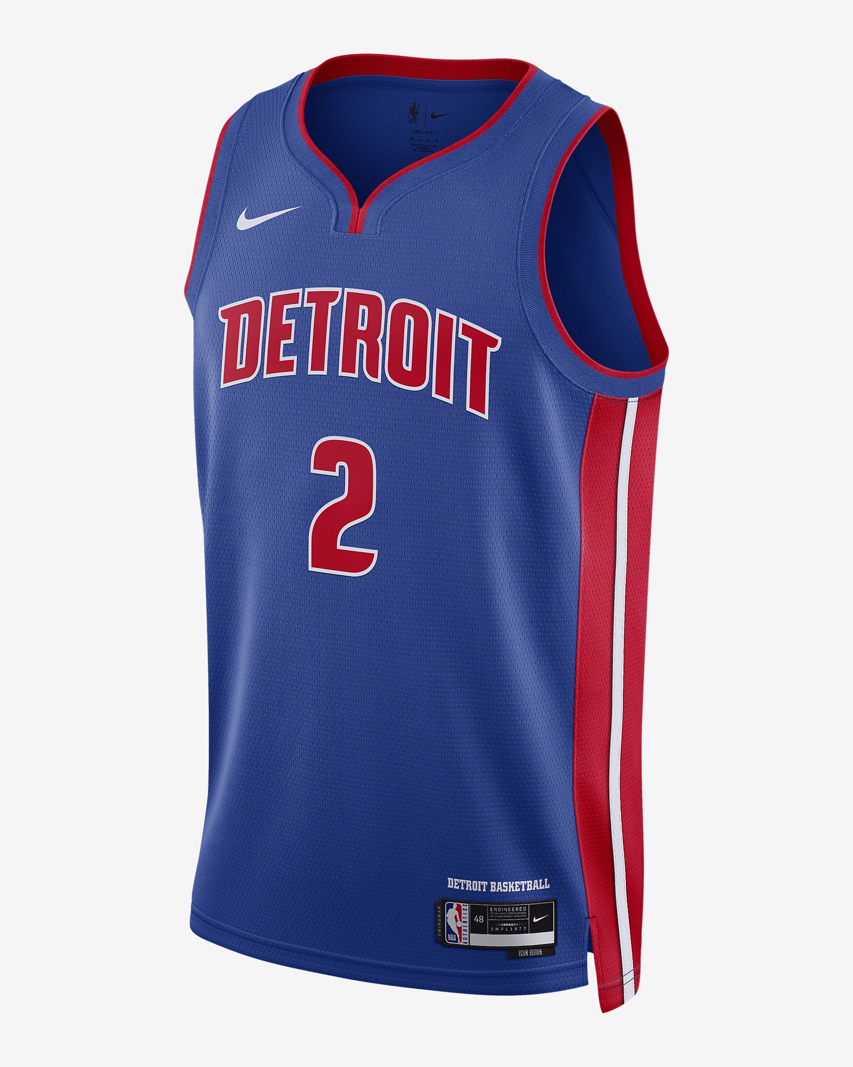 Detroit Pistons Icon Edition 2022/23 Nike Men's Dri-FIT NBA Swingman Jersey - 1