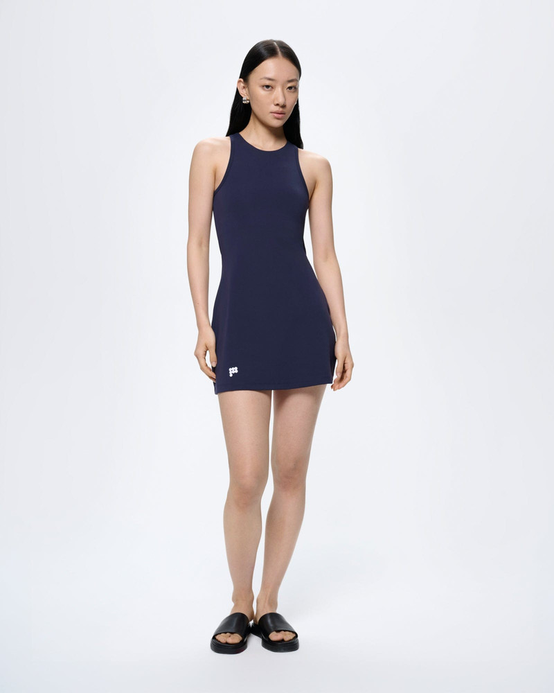Womens Court Side Dress - Granite Navy 4