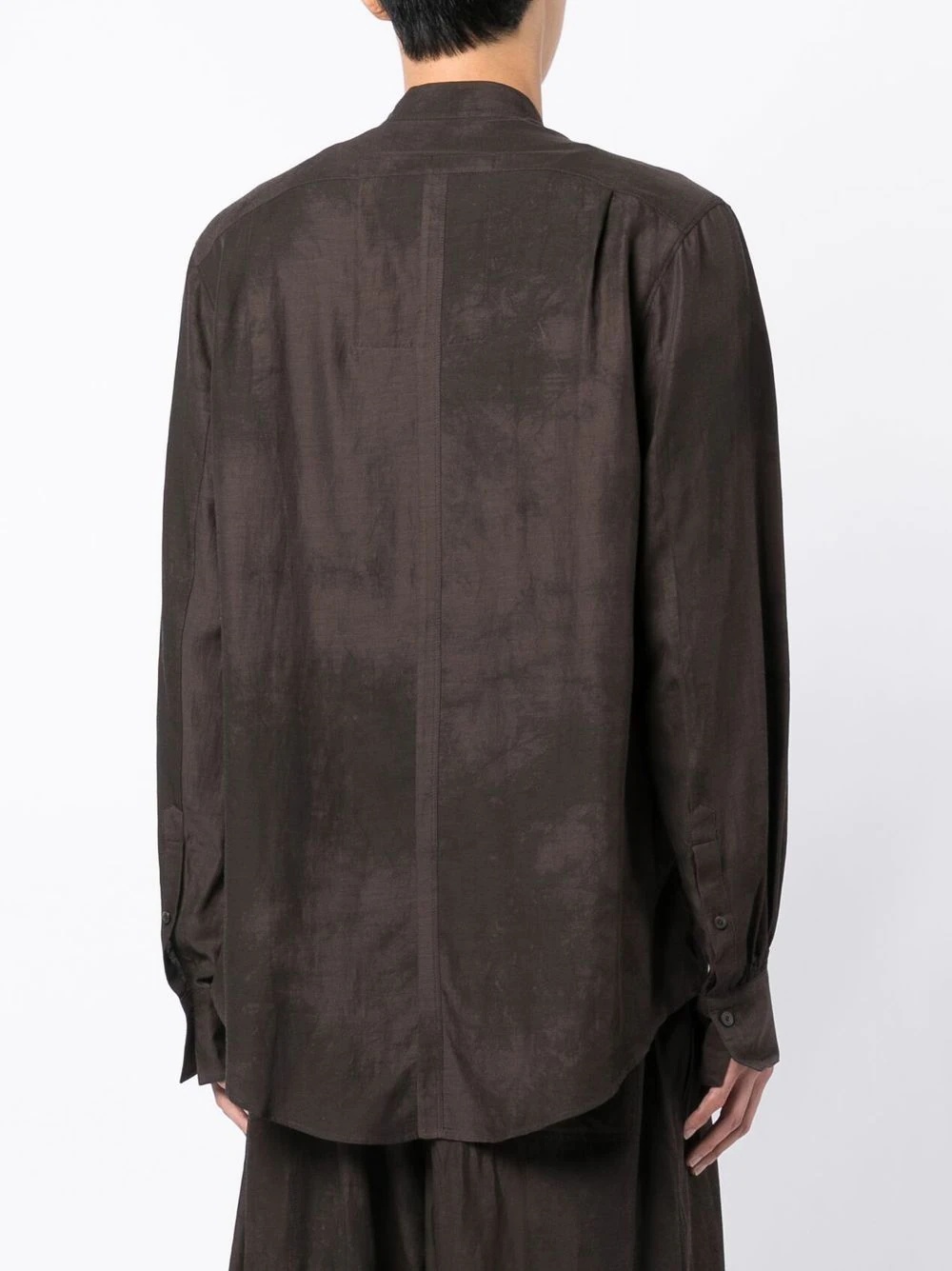 asymmetric long-sleeve shirt - 4