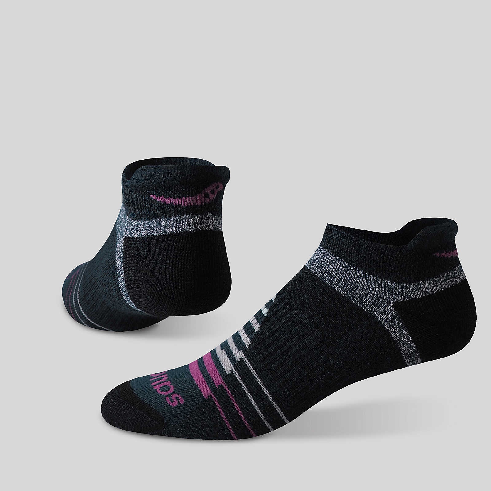 Inferno Merino Wool Blend No Show 3-Pack Sock - 2