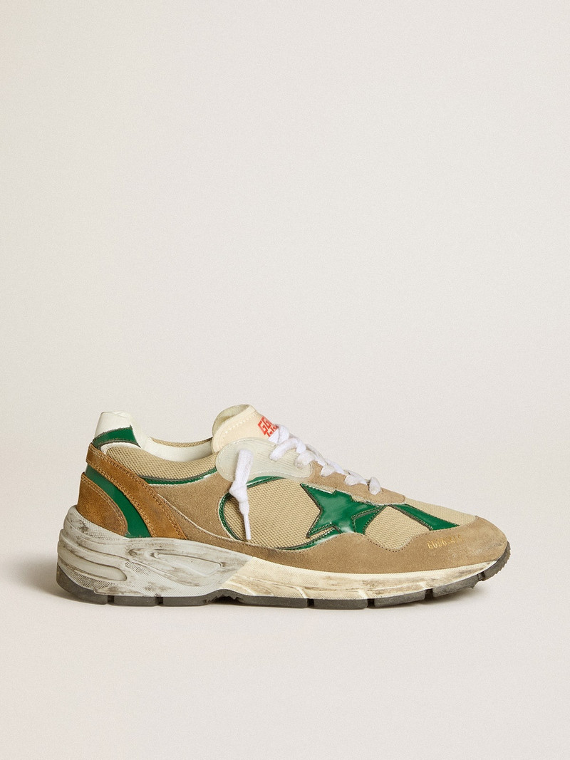 Women’s Dad-Star LAB in nylon with green leather star and suede inserts - 1