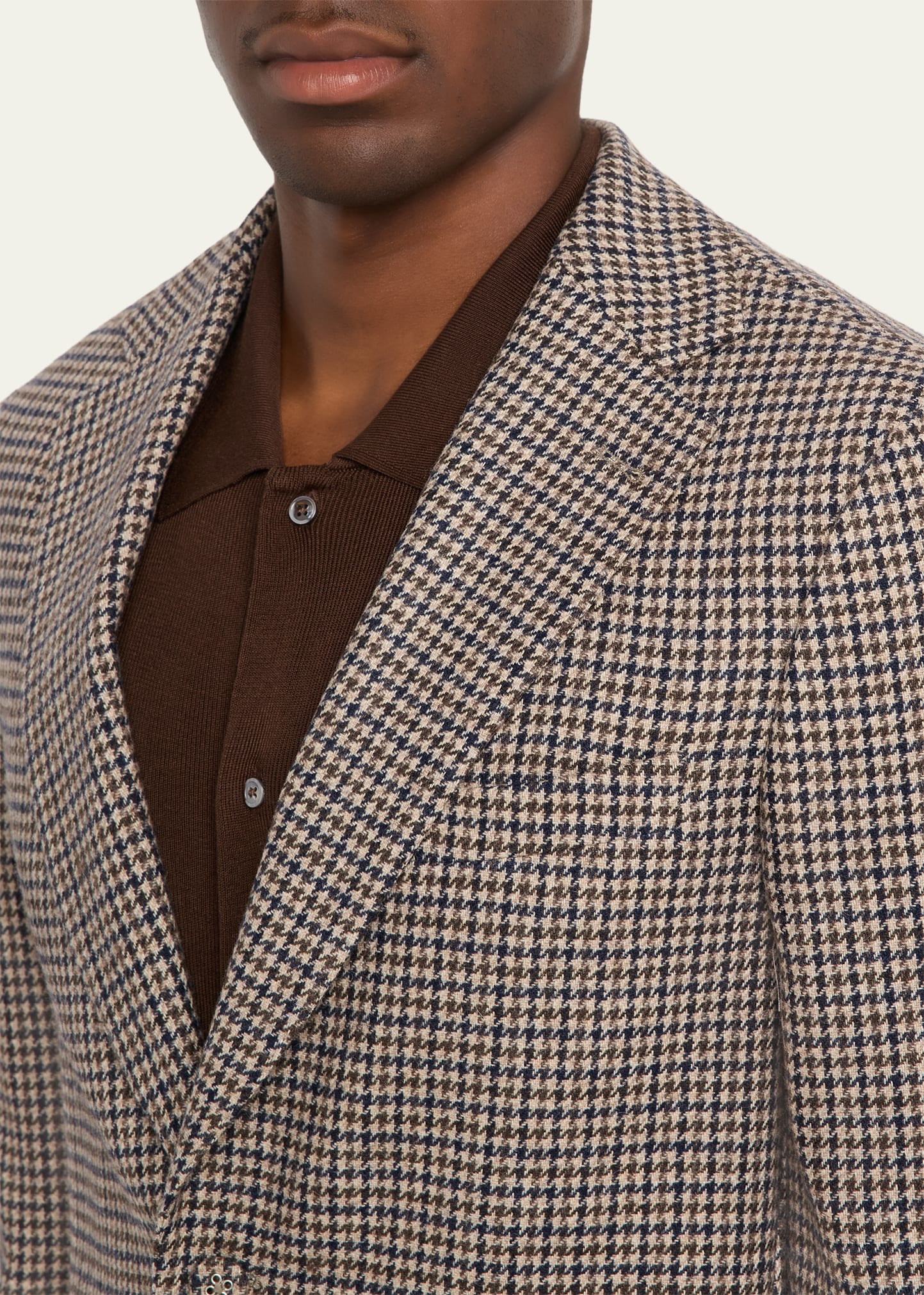 Men's Arthur Houndstooth Single-Breasted Sport Coat - 7