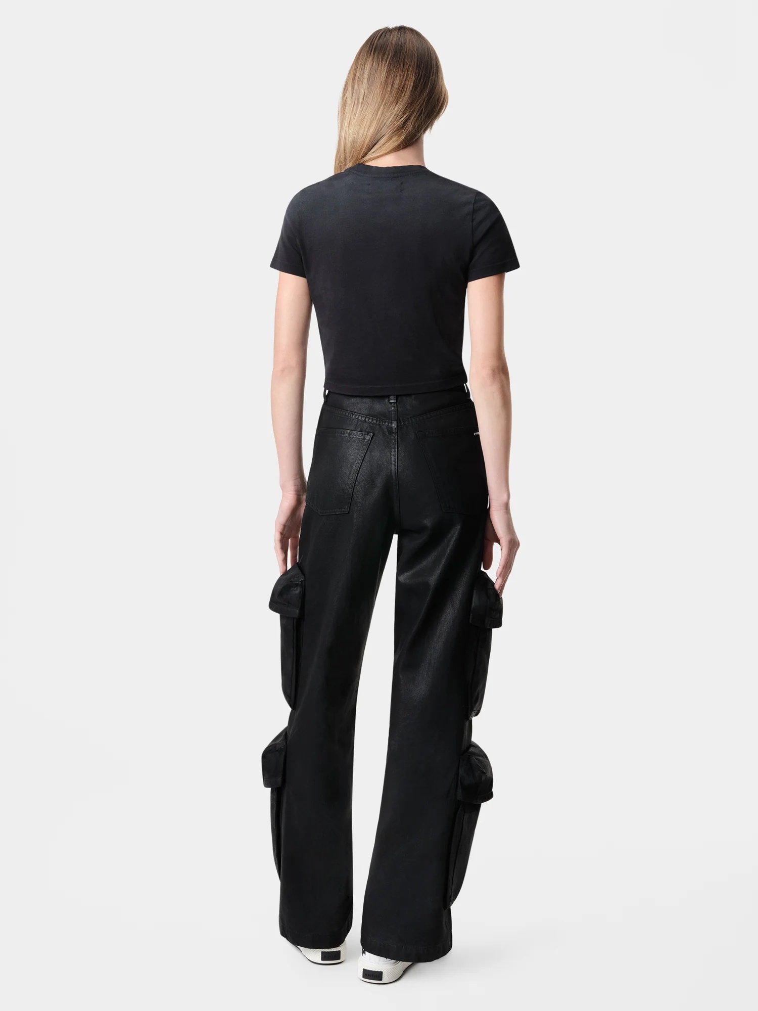 WOMEN'S WAXED BAGGY CARGO JEAN - 5