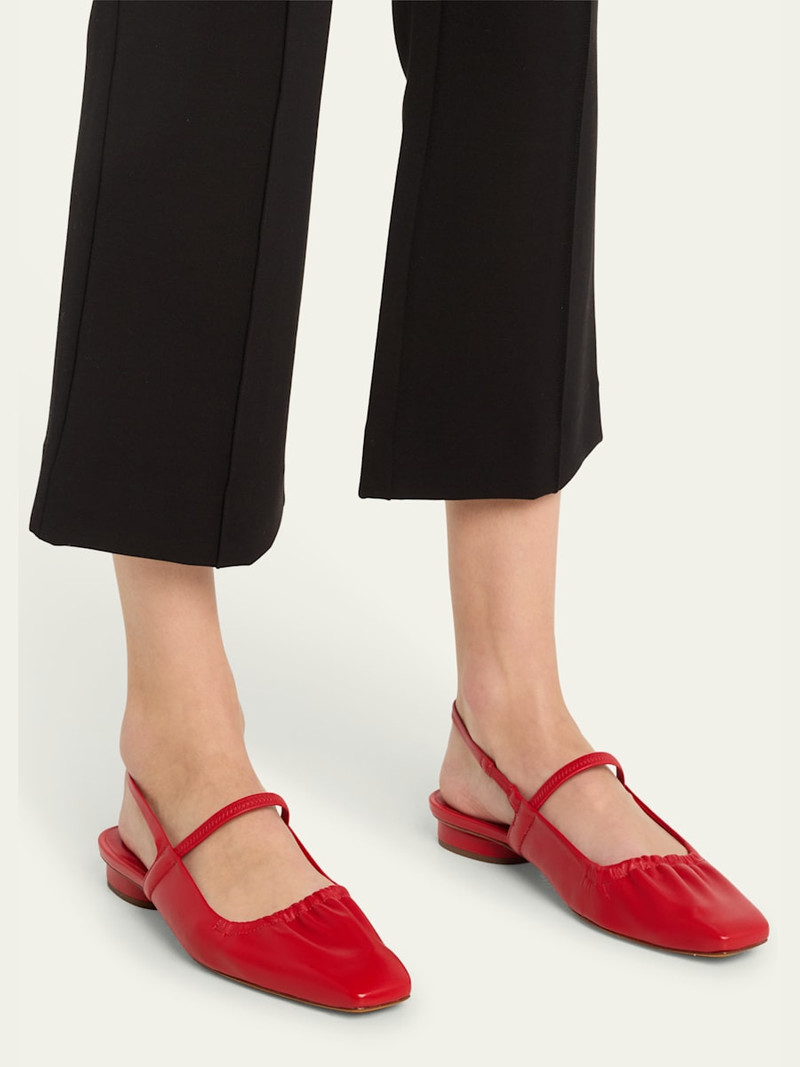 Vince Venice Leather Slingback Ballerina Flats outlook