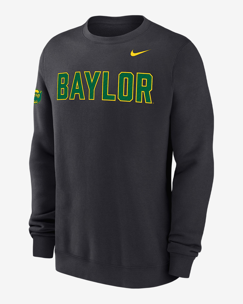 Baylor Club Fleece Men's Nike College Crew-Neck Sweatshirt 1